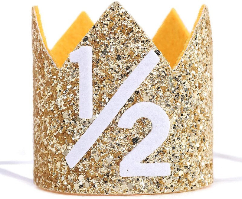 Gyermekek első születésnapi bulijának dekorációja féléves koronás parti dekoráció kalap helyszín elrendezése fotó kellékek