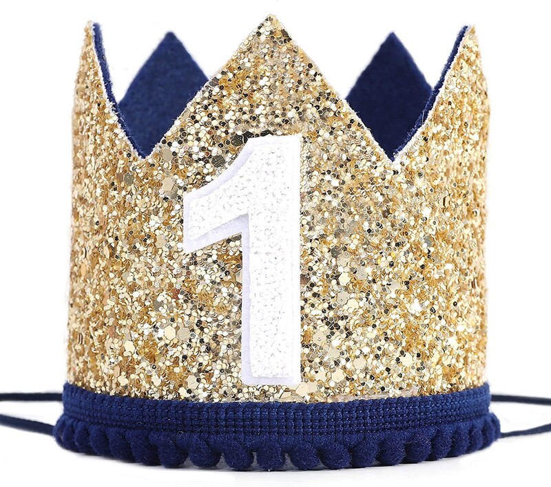 Gyermekek első születésnapi bulijának dekorációja féléves koronás parti dekoráció kalap helyszín elrendezése fotó kellékek