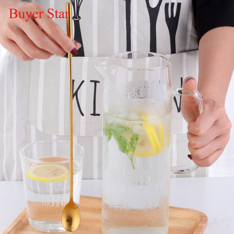 7 spalvų kokteilių japoniško baro šaukštas, ilgas 304 nerūdijančio plieno spiralinis raštas 12 colių baro kokteilių plaktuvas vyno šaukšto juostos įrankis