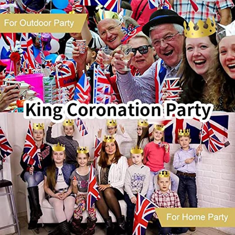 Arany Fólia Korona 20 DB Állítható Arany Party Korona Papír Király Kalapok Arany Fólia Papír Party Korona Kalap 4 Stílusok Születésnapra