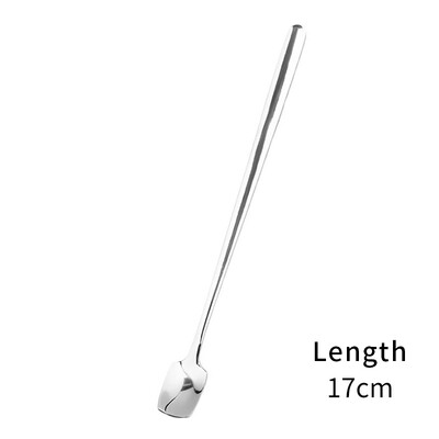 Nerūdijančio plieno kokteilių vyno maišymo ledo šaukštas ilga rankena arbatos kavos ir pieno gėrimo mini samtelis barmeno priedai įrankis