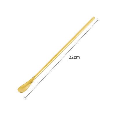 Nerūdijančio plieno kokteilių vyno maišymo ledo šaukštas ilga rankena arbatos kavos ir pieno gėrimo mini samtelis barmeno priedai įrankis