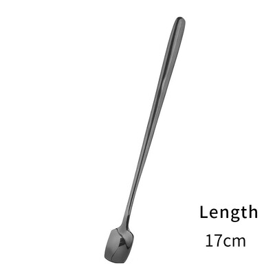 Nerūdijančio plieno kokteilių vyno maišymo ledo šaukštas ilga rankena arbatos kavos ir pieno gėrimo mini samtelis barmeno priedai įrankis