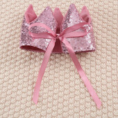 Baby Shower Girl Glitter Pink Crown Headwear για πάρτι γενεθλίων Stage Performance Headband Star Fairy Stick Princess Cosplay Prop