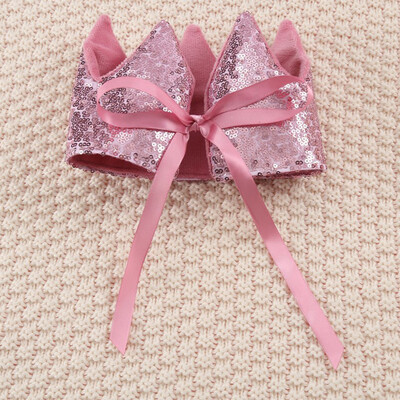 Baby Shower Girl Glitter Pink Crown Headwear για πάρτι γενεθλίων Stage Performance Headband Star Fairy Stick Princess Cosplay Prop