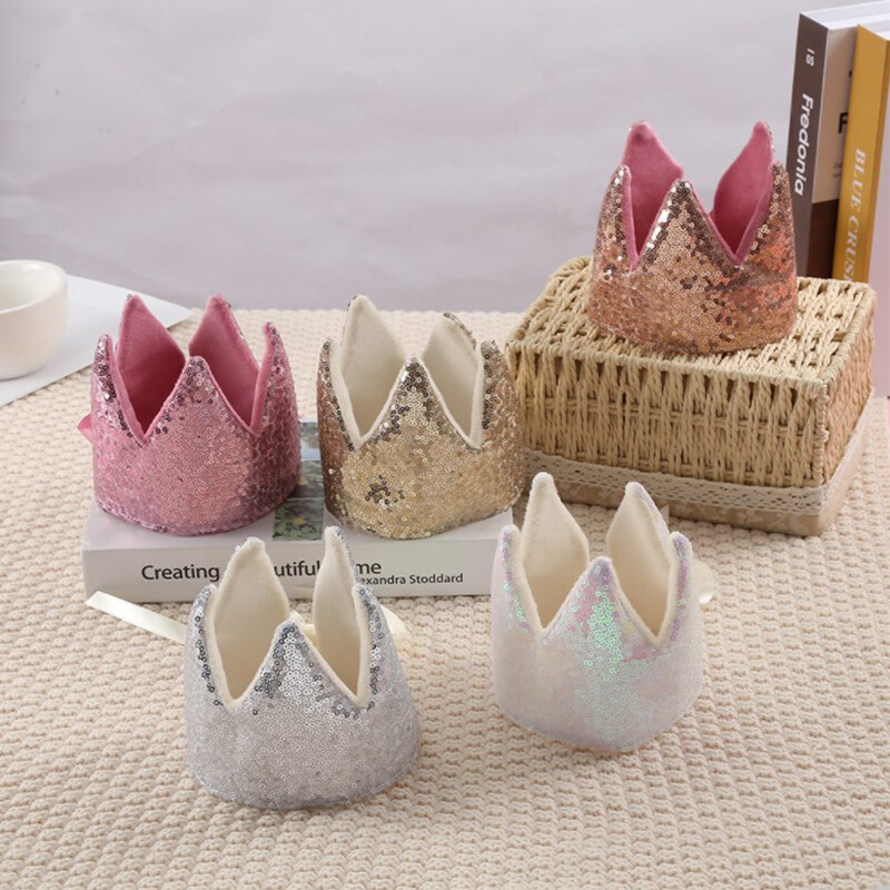 Baby Shower lány csillogó rózsaszín korona születésnapi buli fejfedő színpadi előadás fejpánt Star Fairy Stick hercegnő Cosplay kellék