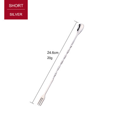 1 vnt kokteilių šaukštas nerūdijančio plieno Barmeno baro priedai Namų batonėliai Grafinas Įtaisai Šaunūs įrankiai Šokolado plytelė Metalinis šaukštas