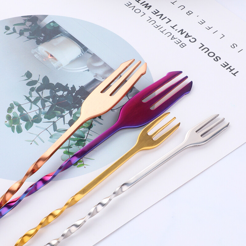 1 vnt kokteilių šaukštas nerūdijančio plieno Barmeno baro priedai Namų batonėliai Grafinas Įtaisai Šaunūs įrankiai Šokolado plytelė Metalinis šaukštas