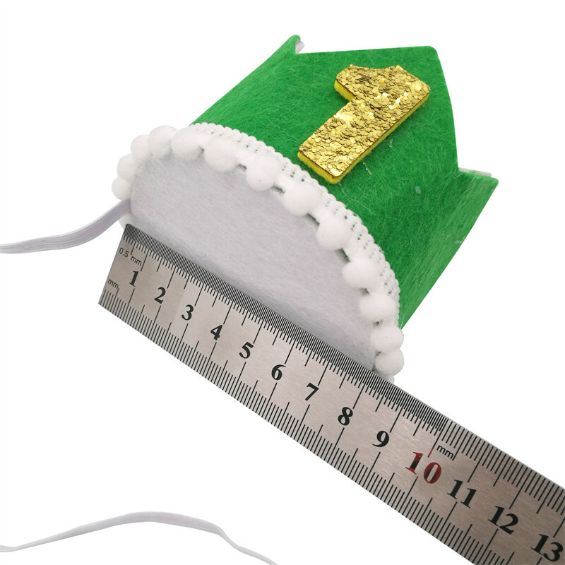 1 vnt 1 2 3 metų gimtadienio karūna galvos juosta vaikams 1-ojo gimtadienio kepurė Baby Shower Jubiliejaus džiunglių vakarėlio dekoravimo reikmenys