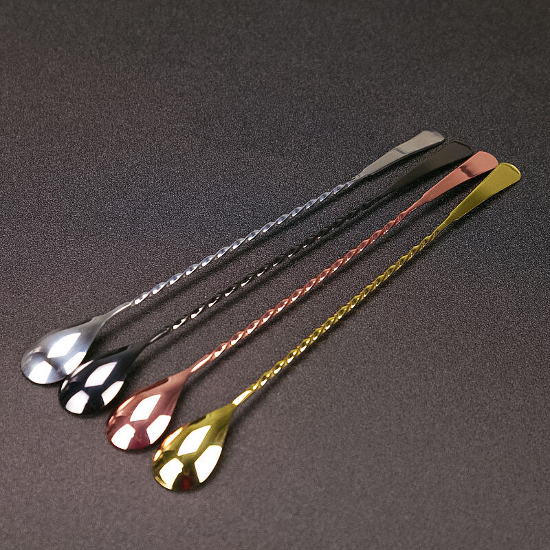 Nerūdijančio plieno kokteilių baro šaukštas Hoffman gėrimų maišyklės baras maišymo šaukštas maišytuvas