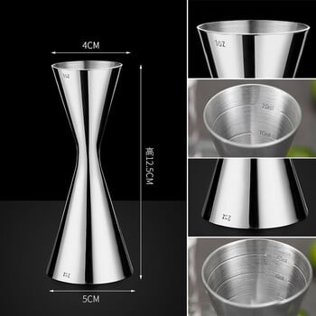 Cocktail Jigger Stainless Steel Measure Cup Double Head Bar Party Wine Cocktail Shaker Jigger for Home Bartender Party