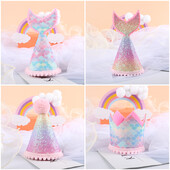 Zsákvászon korona babazuhany 1. születésnapi parti fejdíszek Sellő filc korona sapka fiú lány 1-6 éves vászon fejpánt kiegészítők