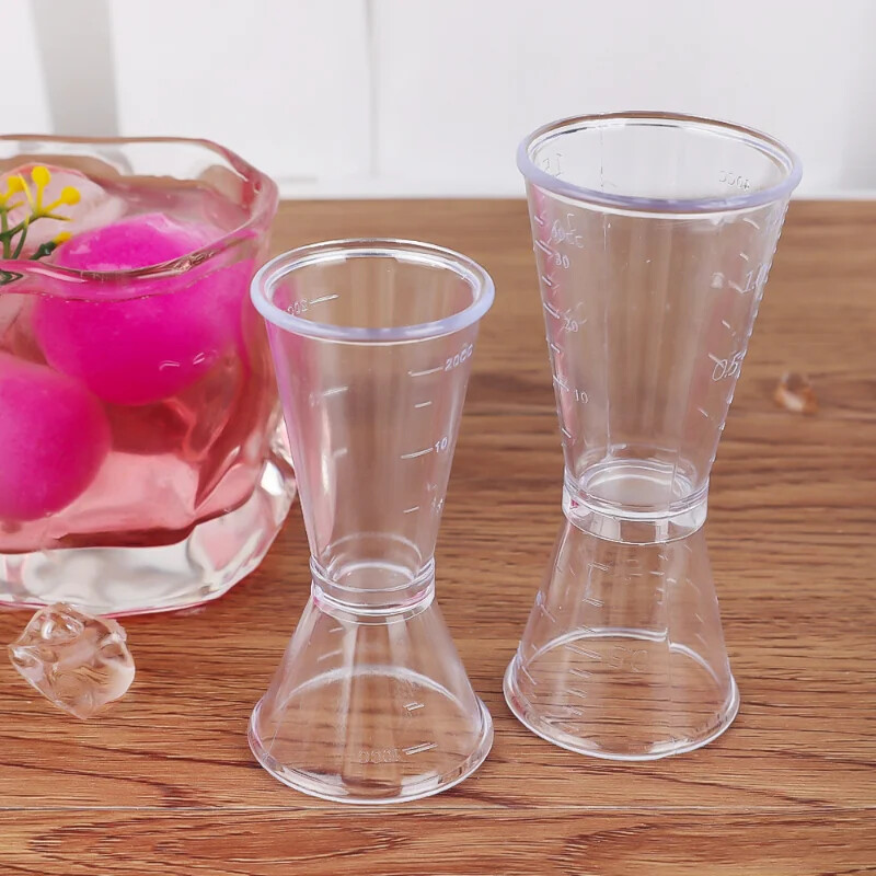 40/10CC gyanta átlátszó mérőpohár Party boros koktél shaker uncia csésze mérő Jigger konyhai edények parti kellékek
