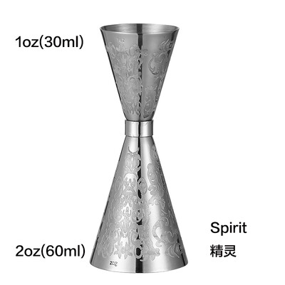Japoniško stiliaus nerūdijančio plieno „Jigger“ kokteilinė „Jgger“ juosta Matmenys Baro įrankiai Baro priedai