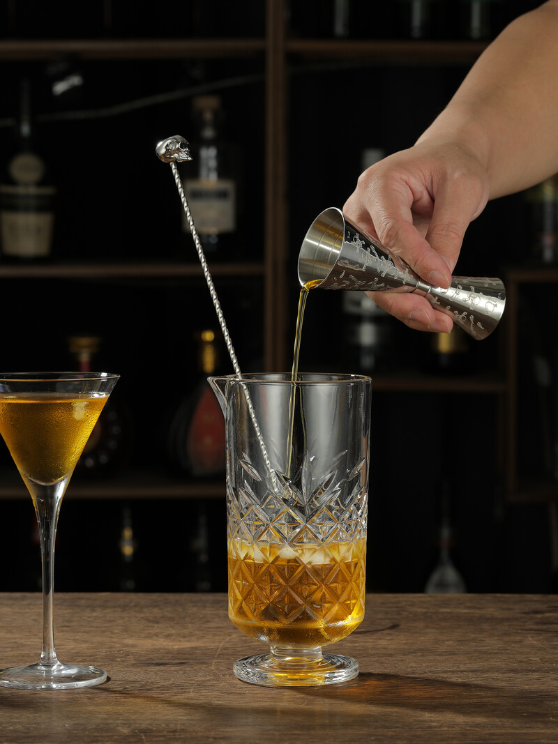 Japoniško stiliaus nerūdijančio plieno „Jigger“ kokteilinė „Jgger“ juosta Matmenys Baro įrankiai Baro priedai