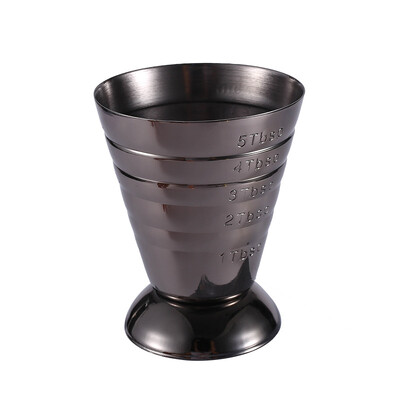 Maišymo stiklinė uncija stiklo ozo stiklo graviruotas matavimo žiedas su magija 75 ml padengtas nerūdijančio plieno 304 magiškas matavimo puodelis