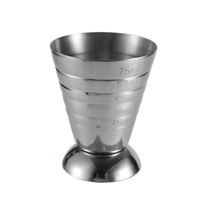 Maišymo stiklinė uncija stiklo ozo stiklo graviruotas matavimo žiedas su magija 75 ml padengtas nerūdijančio plieno 304 magiškas matavimo puodelis