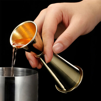 15/30 ml ή 30/60 ml Dual Shot Stainless Steel Measure Cup Cocktail Shaker Drink Spirit Measure Jigger Kitchen Barware Barware