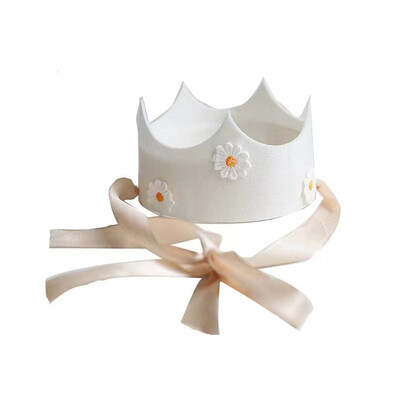 INS Vaikų Daisy Gimtadienio vakarėlio karūna Geltona Rožinė Gėlėta Skrybėlė saulėgrąžų tema Gimtadienio galvos apdangalai Vakarėlio fotorekvizitai