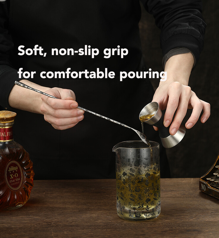 Roostevabast terasest Double Jigger kokteilibaari tööriist