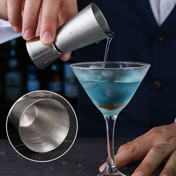 Κοκτέιλ από ανοξείδωτο χάλυβα Measuring Jigger Double Shaker Cup Shot Drink Spirit Measure Jigger Kitchen Gadgets Αξεσουάρ μπαρ