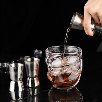 Κοκτέιλ από ανοξείδωτο χάλυβα Measuring Jigger Double Shaker Cup Shot Drink Spirit Measure Jigger Kitchen Gadgets Αξεσουάρ μπαρ