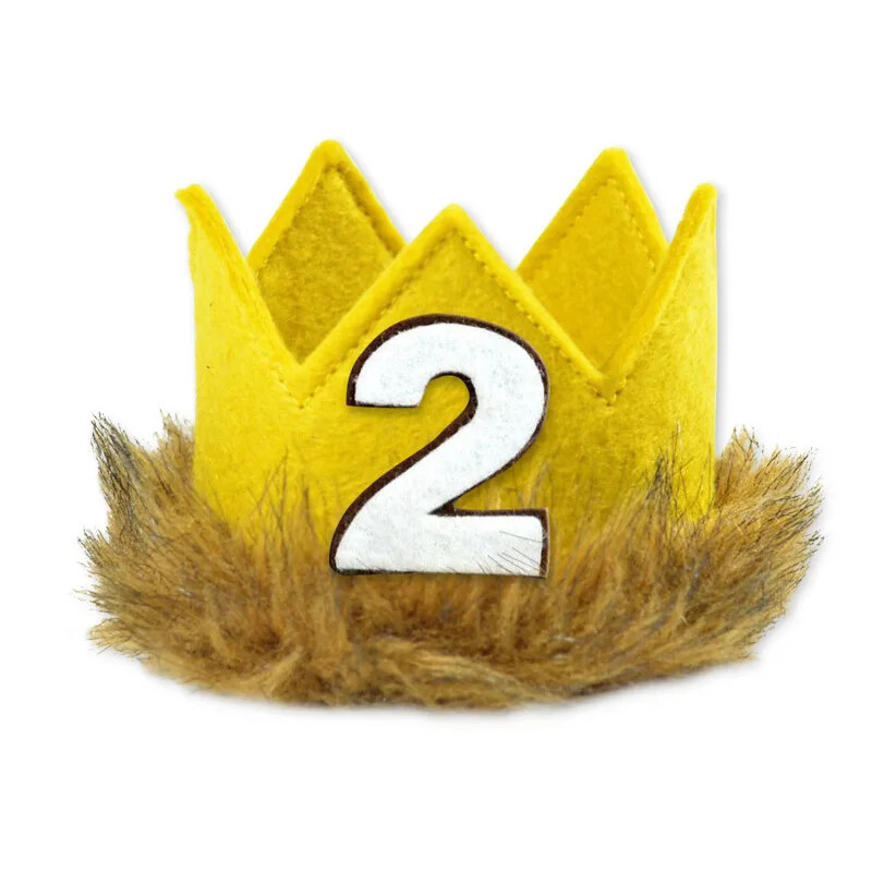 Kūdikio 1/2 1 2 3 4 5 5 gimtadienio kepurės Laukinė viena karūna, kur laukiniai daiktai yra Gimtadienio vakarėlio fotokabinos rekvizitas
