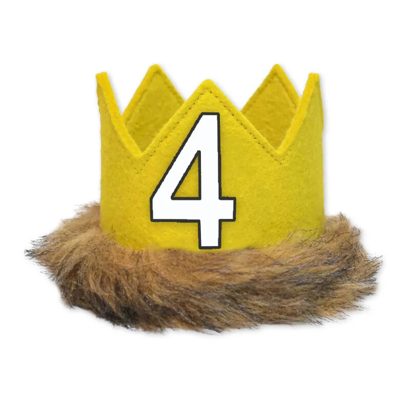Kūdikio 1/2 1 2 3 4 5 5 gimtadienio kepurės Laukinė viena karūna, kur laukiniai daiktai yra Gimtadienio vakarėlio fotokabinos rekvizitas