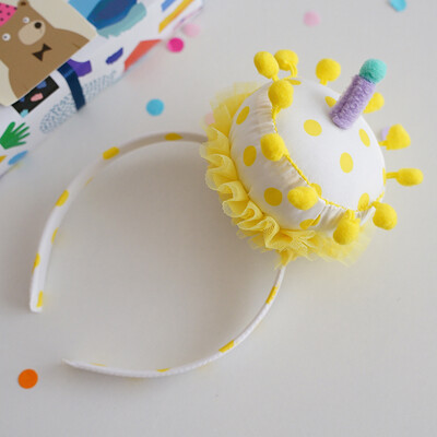 Karūnos torto kepuraitės vaikams Rožinė ir mėlyna Happy Birthday Cake galvos apdangalas puošniai apsirengti Dovana vaikams mergaičių gimtadienio vakarėliui Baby Shower