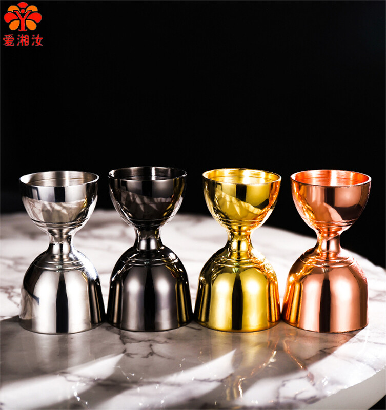 Pahar indian Aixiangru, Bubble Tea Jigger Instrumente profesionale pentru barman, accesorii de bucătărie din oțel inoxidabil, 30 ml, 60 ml