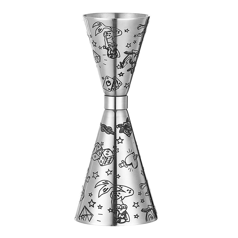 Double Cocktail Jigger Bar koktél mérő Jigger Liquor mérőpohár Martini mérőeszköz