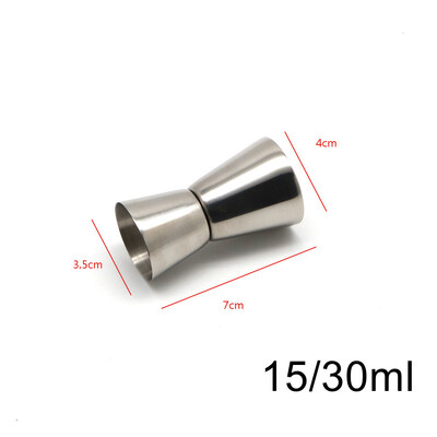 Rozsdamentes acél koktél mérőléc Dupla Jigger mérőlövés Ital szeszes csésze bár tartozékok bár szerszámok