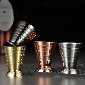 75ML Ανοξείδωτο ατσάλι Measure Cup Cocktail Tool Bar Mixed Drink Αξεσουάρ 3 σε 1 Cocktail Tools Bar Jigger Cup