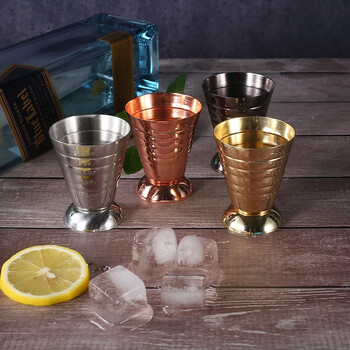 75ML Ανοξείδωτο ατσάλι Measure Cup Cocktail Tool Bar Mixed Drink Αξεσουάρ 3 σε 1 Cocktail Tools Bar Jigger Cup