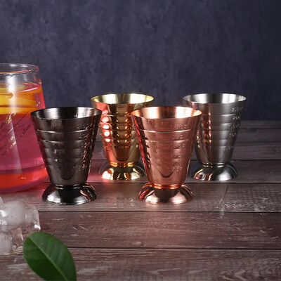 75ML Ανοξείδωτο ατσάλι Measure Cup Cocktail Tool Bar Mixed Drink Αξεσουάρ 3 σε 1 Cocktail Tools Bar Jigger Cup