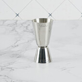 KLP 2/4cl rozsdamentes acél ezüst tükörfény mérőpohár pontos kalibrálással és könnyű hordozhatósággal