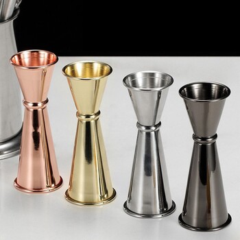 15-60ml Νέο Dual Shot Cocktail Shaker από ανοξείδωτο ατσάλι Drink Spirit Measure Jigger Kitchen Bar Barware Tools