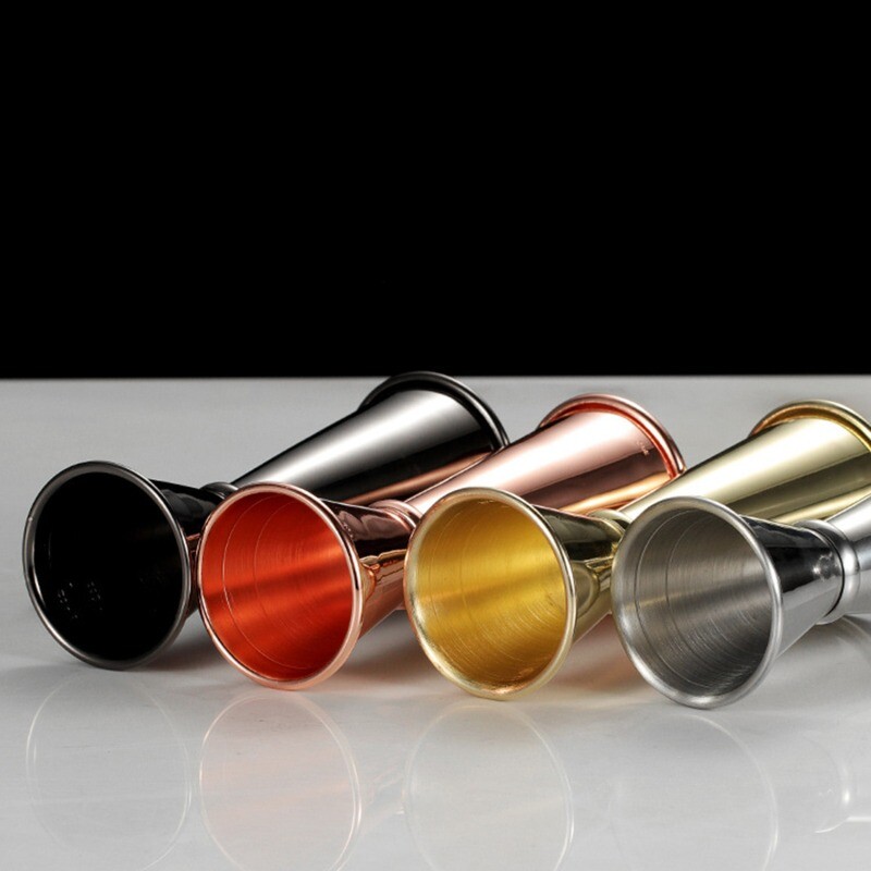 15-60 ml új Dual Shot rozsdamentes acél mérőpohár koktél shaker ital szeszes mérő Jigger konyhai bár szerszámok