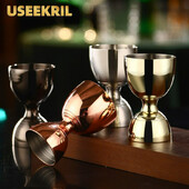 30/60 ml Praktikus mérőpohár koktél Jigger bár Mérő koktélpohár vékony derék Jigger koktéltartozékok