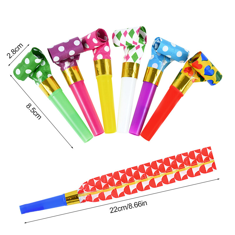20/50 db Parti kifújó sípok Gyerekek Születésnapi buli Kedvezmények Vidám kellékek Pinata töltőanyag esküvői ajándék karácsonyi újévi zajkeltő
