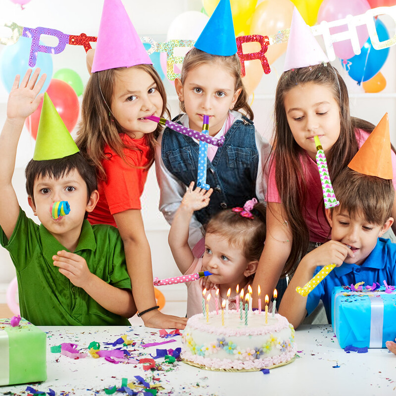 20/50 db Parti kifújó sípok Gyerekek Születésnapi buli Kedvezmények Vidám kellékek Pinata töltőanyag esküvői ajándék karácsonyi újévi zajkeltő