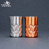 100 ml 304 Instrumente de măsurare pentru pahare Măsurător pentru cocktail Jigger - Măsurător pentru bară de metal cu gura de turnare Argint/Cupru