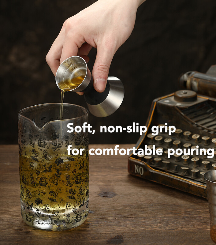 SteeL Double Jigger kokteilių baro matavimo puodelis