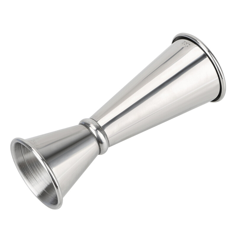 Kokteilių baro „Jigger“ dvipusis matavimo puodelis „Mojito“ matavimo puodelis 1 uncijos / 2 uncijos nerūdijančio plieno japoniško dizaino „Jgger“