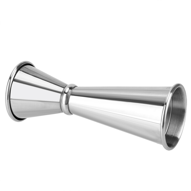 Kokteilių baro „Jigger“ dvipusis matavimo puodelis „Mojito“ matavimo puodelis 1 uncijos / 2 uncijos nerūdijančio plieno japoniško dizaino „Jgger“