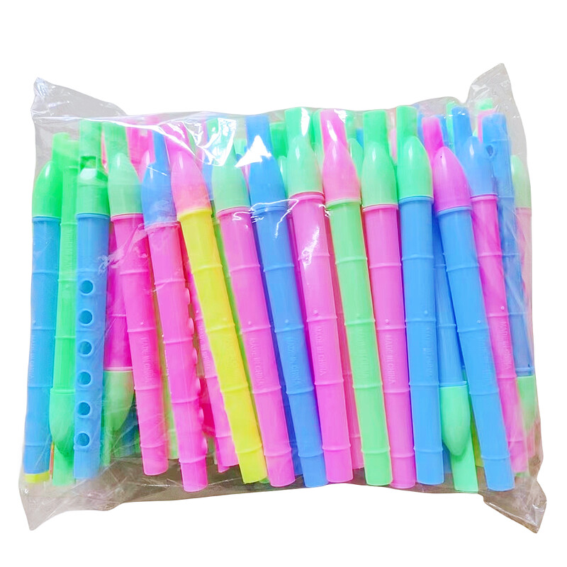 Hangszer Színes műanyag fuvola Oktató karneváli ajándék gyerekeknek Zenei oktatójáték karácsonyi ajándék pitána töltőanyag