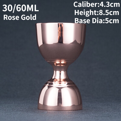 30/60ml Instrumente pentru ceașcă de măsurare Bară de măsură Jigger pentru cocktail Jigger pentru cocktail cu talie subțire Eleganță și practic