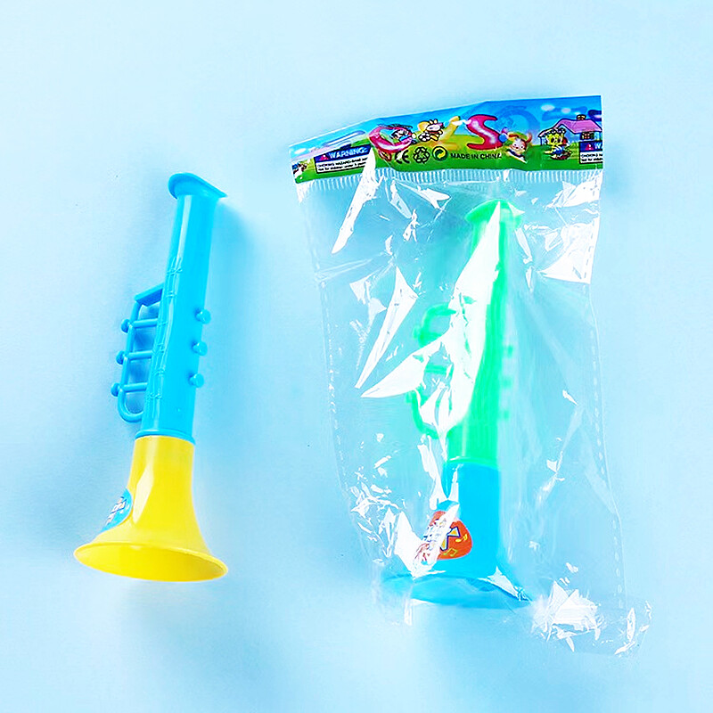 12 db színes mini fújó trombita hangszerek Gyerekek születésnapi Baby Shower Party Ajándék játékok Karácsonyi farsangi parti díjak