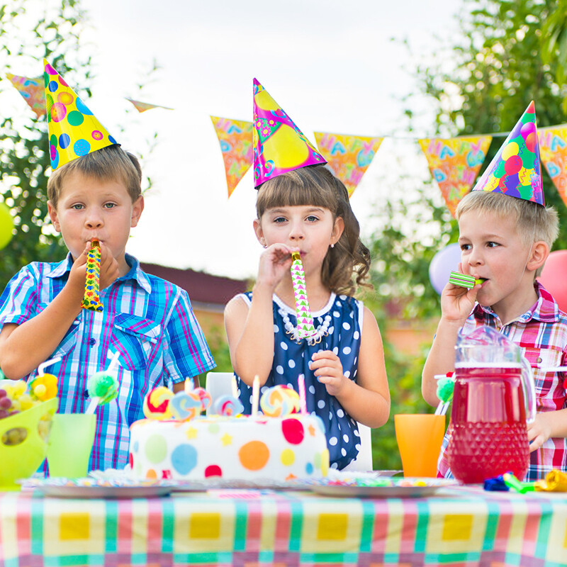 10db Új stílusú Vicces színes tornádó síp gyerekeknek játékok esküvői születésnapi parti mazsorett fújók zajkeltő kellékek