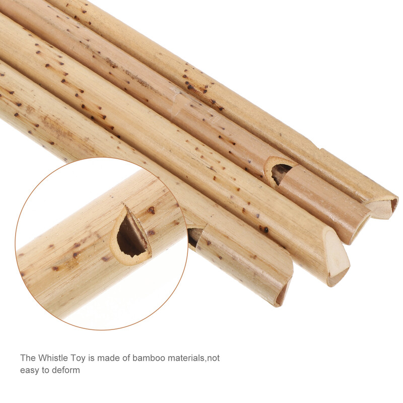 4 db Bambusz fuvola madár síp foci játék Nosztalgia madárhívás gyerek hangszer kisgyermek zene